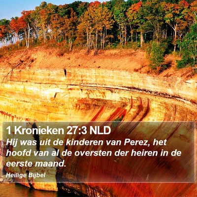 1 Kronieken 27:3 NLD Bible Verse Image