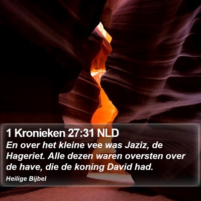 1 Kronieken 27:31 NLD Bible Verse Image