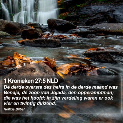 1 Kronieken 27:5 NLD Bible Verse Image