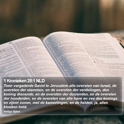 1 Kronieken 28:1 NLD Bible Verse Image