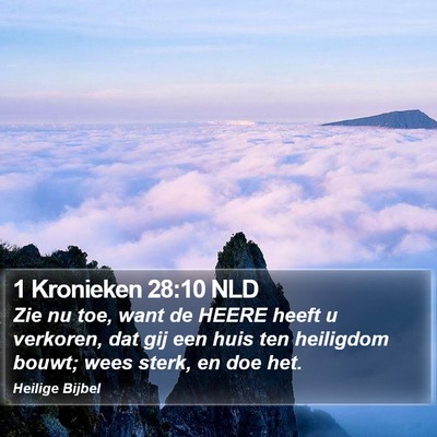 1 Kronieken 28:10 NLD Bible Verse Image