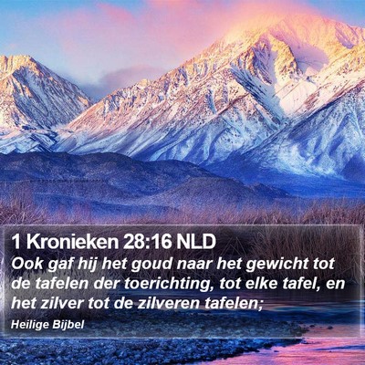 1 Kronieken 28:16 NLD Bible Verse Image