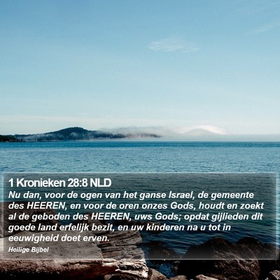 1 Kronieken 28:8 NLD Bible Verse Image