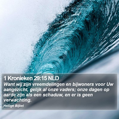 1 Kronieken 29:15 NLD Bible Verse Image