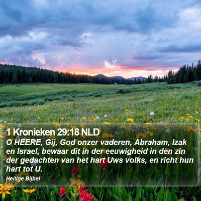1 Kronieken 29:18 NLD Bible Verse Image
