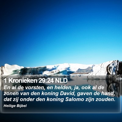 1 Kronieken 29:24 NLD Bible Verse Image