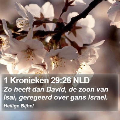 1 Kronieken 29:26 NLD Bible Verse Image