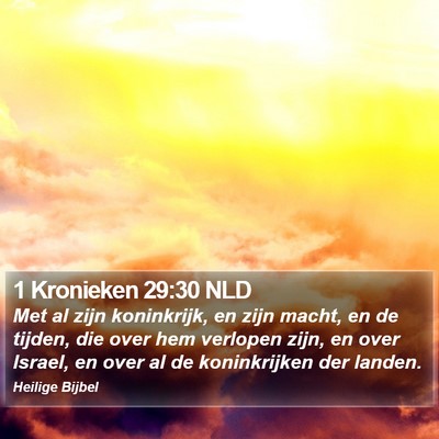 1 Kronieken 29:30 NLD Bible Verse Image