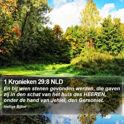 1 Kronieken 29:8 NLD Bible Verse Image