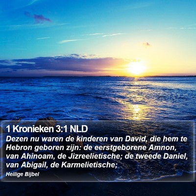1 Kronieken 3:1 NLD Bible Verse Image