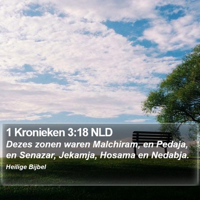 1 Kronieken 3:18 NLD Bible Verse Image