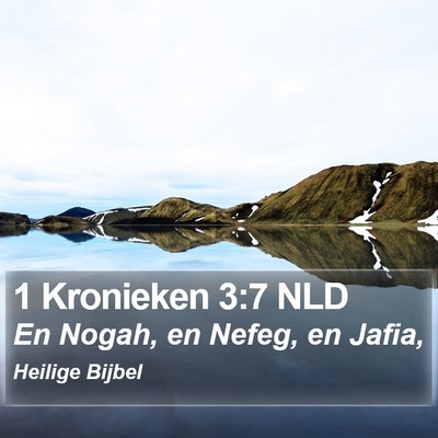1 Kronieken 3:7 NLD Bible Verse Image