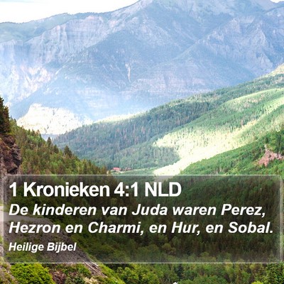 1 Kronieken 4:1 NLD Bible Verse Image