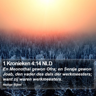 1 Kronieken 4:14 NLD Bible Verse Image