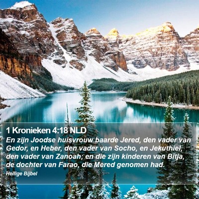 1 Kronieken 4:18 NLD Bible Verse Image