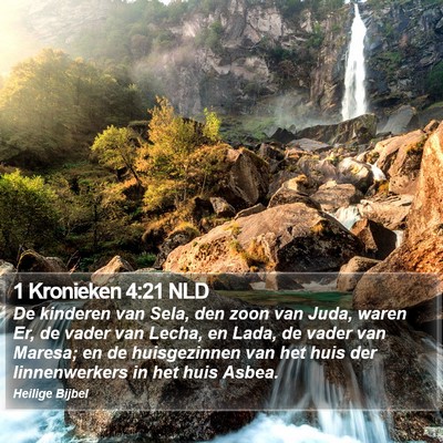 1 Kronieken 4:21 NLD Bible Verse Image