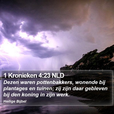 1 Kronieken 4:23 NLD Bible Verse Image