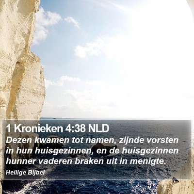 1 Kronieken 4:38 NLD Bible Verse Image