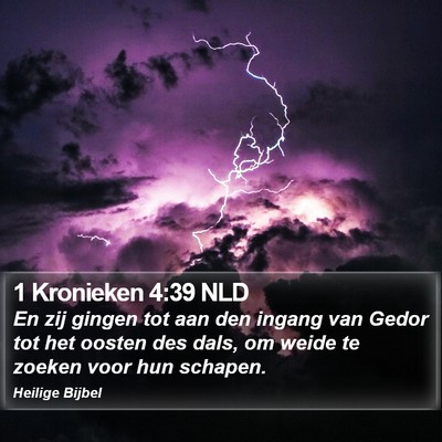 1 Kronieken 4:39 NLD Bible Verse Image