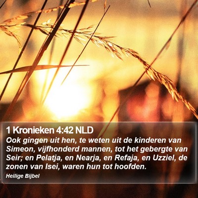 1 Kronieken 4:42 NLD Bible Verse Image