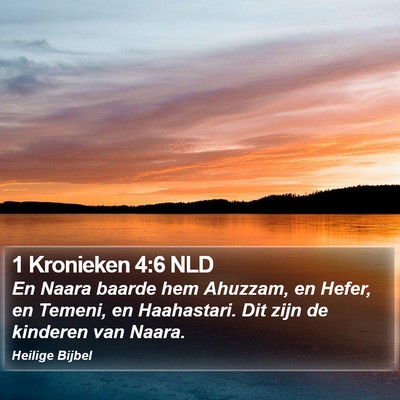1 Kronieken 4:6 NLD Bible Verse Image