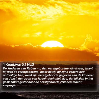 1 Kronieken 5:1 NLD Bible Verse Image