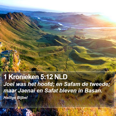 1 Kronieken 5:12 NLD Bible Verse Image