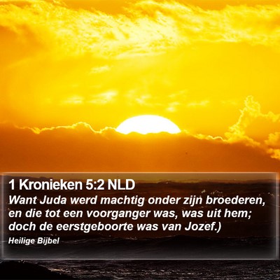 1 Kronieken 5:2 NLD Bible Verse Image