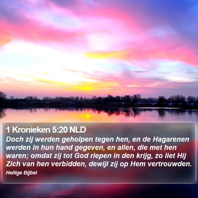 1 Kronieken 5:20 NLD Bible Verse Image