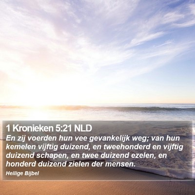 1 Kronieken 5:21 NLD Bible Verse Image