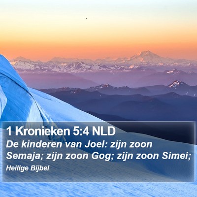 1 Kronieken 5:4 NLD Bible Verse Image