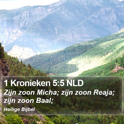 1 Kronieken 5:5 NLD Bible Verse Image