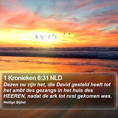 1 Kronieken 6:31 NLD Bible Verse Image