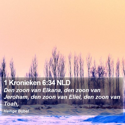 1 Kronieken 6:34 NLD Bible Verse Image
