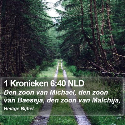 1 Kronieken 6:40 NLD Bible Verse Image