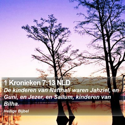 1 Kronieken 7:13 NLD Bible Verse Image