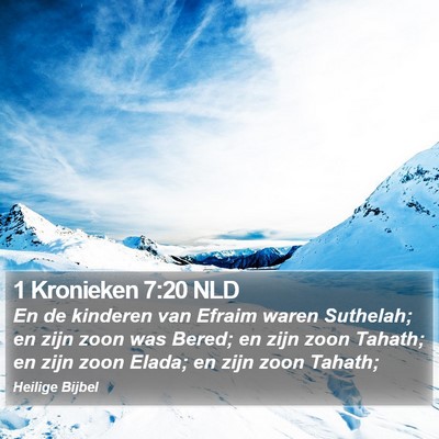 1 Kronieken 7:20 NLD Bible Verse Image