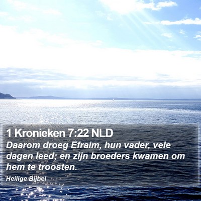 1 Kronieken 7:22 NLD Bible Verse Image