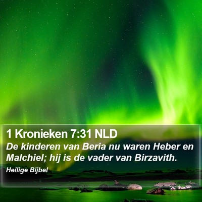 1 Kronieken 7:31 NLD Bible Verse Image