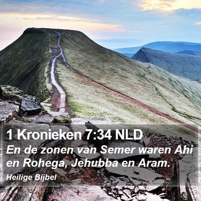 1 Kronieken 7:34 NLD Bible Verse Image