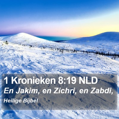 1 Kronieken 8:19 NLD Bible Verse Image