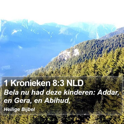 1 Kronieken 8:3 NLD Bible Verse Image