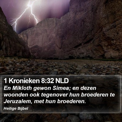 1 Kronieken 8:32 NLD Bible Verse Image
