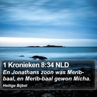 1 Kronieken 8:34 NLD Bible Verse Image