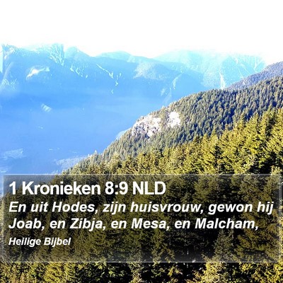1 Kronieken 8:9 NLD Bible Verse Image