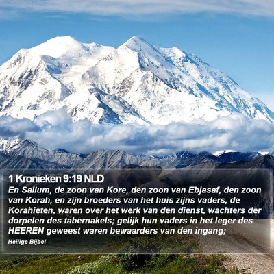1 Kronieken 9:19 NLD Bible Verse Image