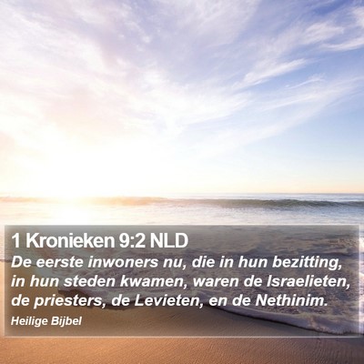 1 Kronieken 9:2 NLD Bible Verse Image