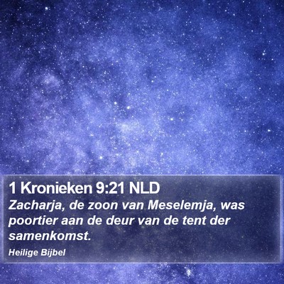 1 Kronieken 9:21 NLD Bible Verse Image