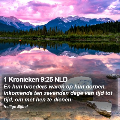 1 Kronieken 9:25 NLD Bible Verse Image