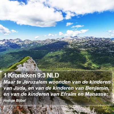 1 Kronieken 9:3 NLD Bible Verse Image